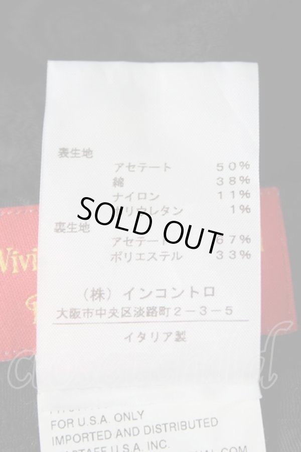 画像5: ヴィヴィアンウエストウッド 中古 //ジャガードスカート 40 黒  Y-26-05-03-067-sk-OD-ZY (5)