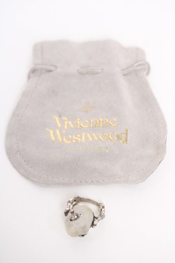 画像5: ヴィヴィアンウエストウッド 中古 / rock skull ring XS シルバー  Y-26-05-03-008-ac-OD-ZY (5)