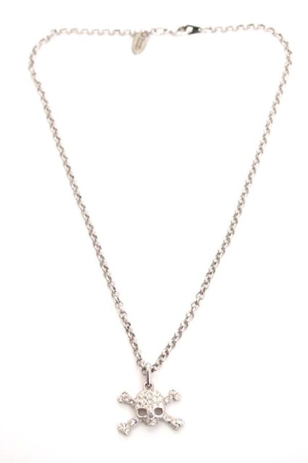 画像5: ヴィヴィアンウエストウッド 中古 / diamante skull neckless  シルバー  Y-26-05-03-011-ac-SZ-ZY (5)
