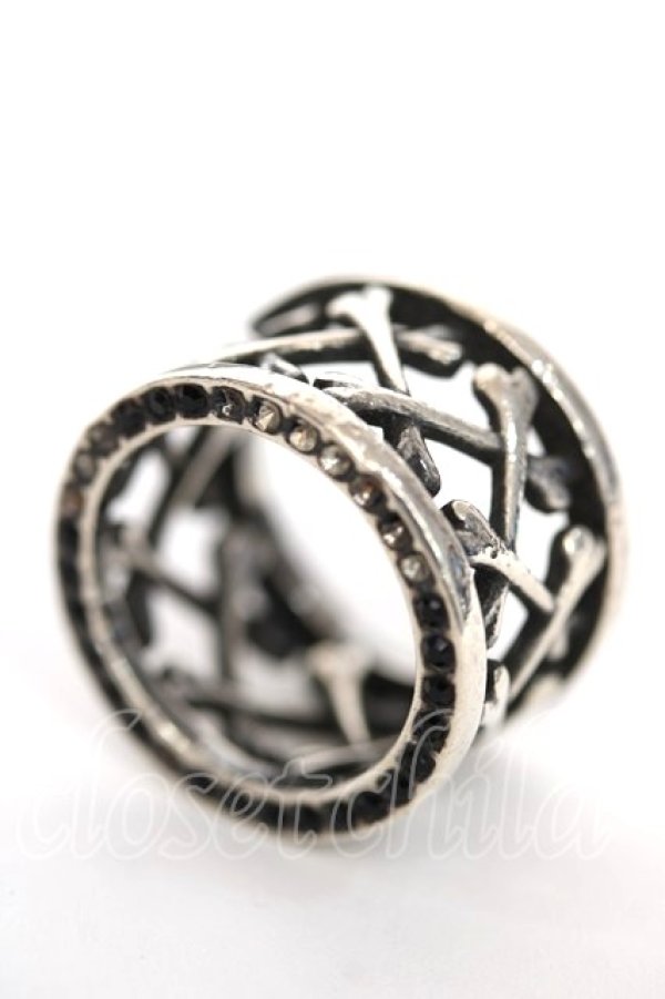 画像2: ヴィヴィアンウエストウッド 中古 / CEMETERY RING S シルバー  Y-26-05-03-014-rg-SZ-ZY (2)
