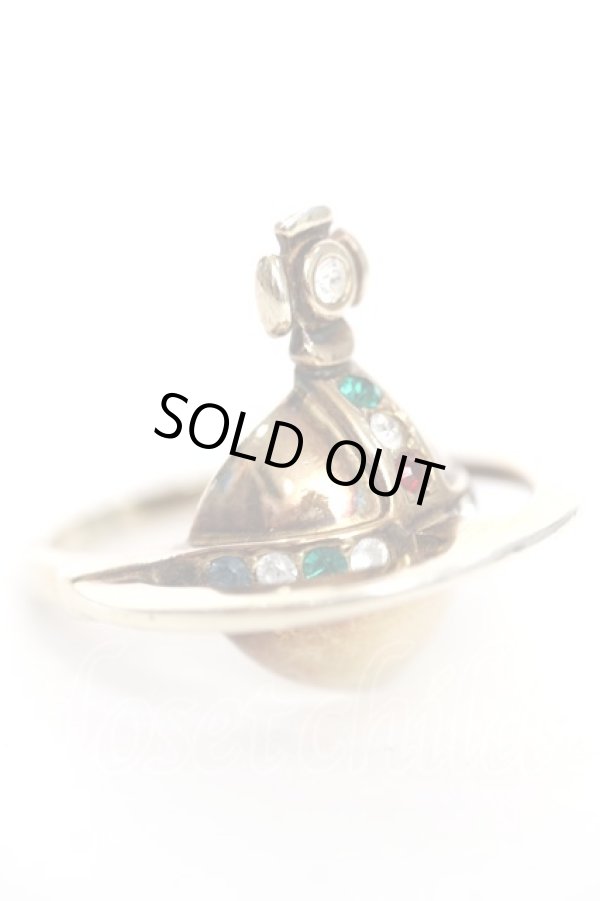 画像2: ヴィヴィアンウエストウッド 中古 / Solid Orb Ring  ゴールド  Y-26-05-03-017-rg-OD-ZY (2)