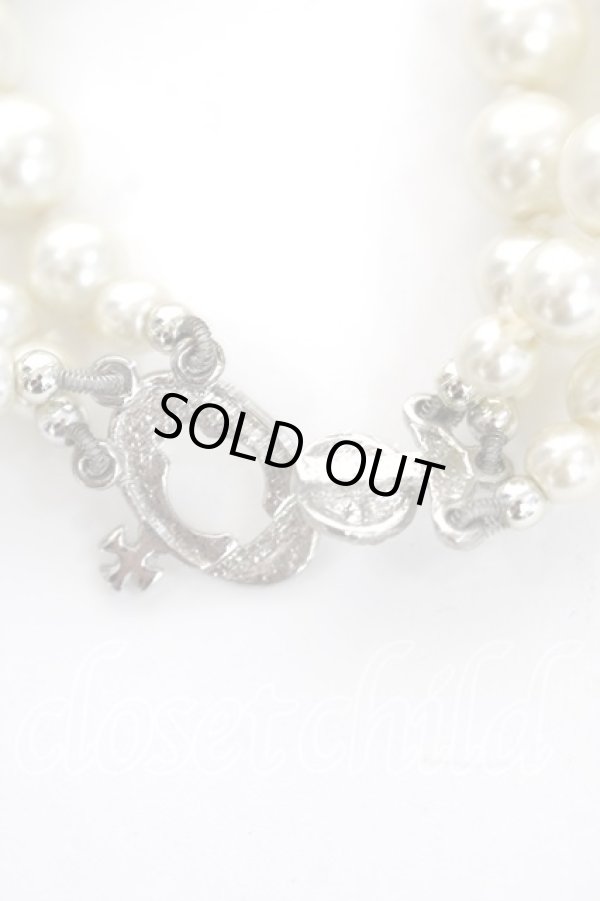 画像7: ヴィヴィアンウエストウッド 中古 / bass relief peal choker(3row)  シルバー  Y-26-05-03-018-nl-SZ-ZY (7)