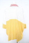画像2: ヴィヴィアンウエストウッド 中古 / ギンガムブロッキングシャツ 00 レッド  Y-26-06-07-024-bl-SZ-ZY (2)