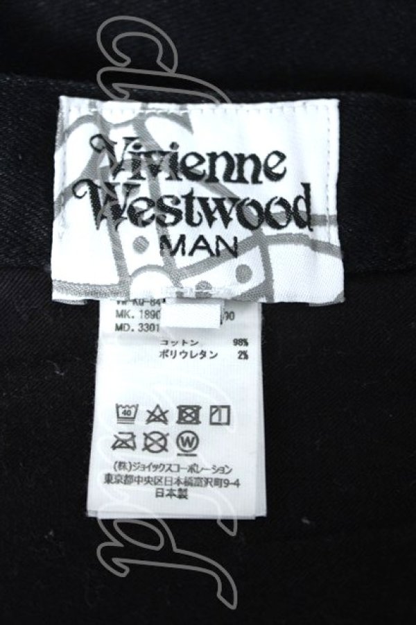 画像4: ヴィヴィアンウエストウッド MAN 中古 / ORB プリントデニムパンツ 44 ブラック  Y-26-06-07-025-pa-SZ-ZY (4)
