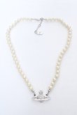 画像2: ヴィヴィアンウエストウッド 中古 / Mini Bas Relief Pearl Choker  シルバー  Y-26-06-07-001-nl-SZ-ZY (2)