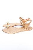 画像2: ヴィヴィアンウエストウッド×Melissa 中古 / ボタンサンダル 6 ゴールド  Y-26-06-07-014-sh-SZ-ZY (2)