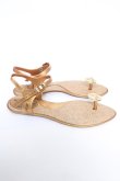 画像4: ヴィヴィアンウエストウッド×Melissa 中古 / ボタンサンダル 6 ゴールド  Y-26-06-07-014-sh-SZ-ZY (4)