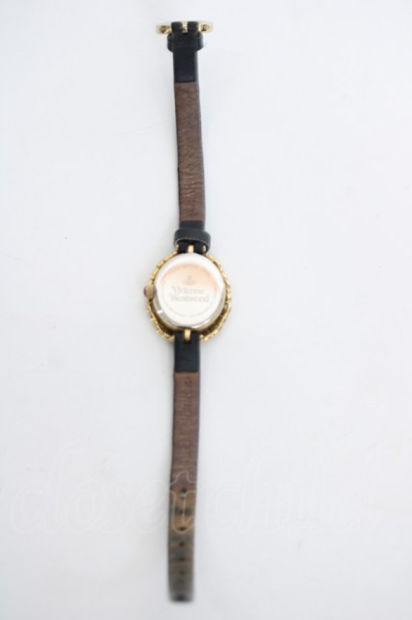 画像4: ヴィヴィアンウエストウッド 中古 / WTIMEMACHINEウォッチ  黒Ｘゴールド  Y-26-06-10-003-ac-AS-ZY (4)