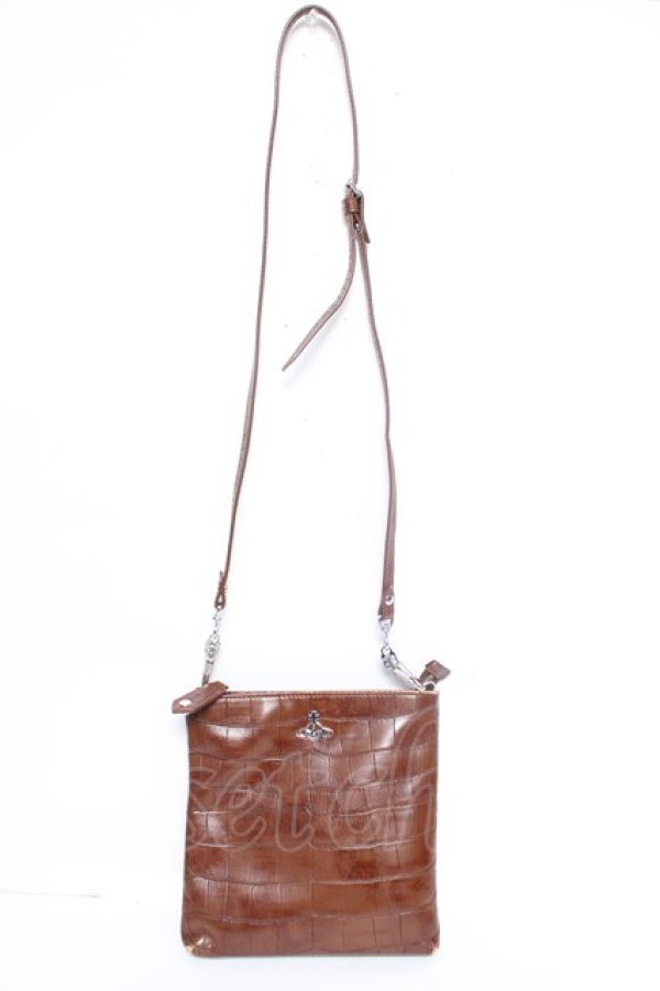 画像3: ヴィヴィアンウエストウッド 中古 / JOHANNA SQUARE CROSSBODY  ブラウン  Y-26-06-10-007-ba-SZ-ZY (3)