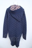 画像2: ヴィヴィアンウエストウッド 中古 / フードニットカーディガン 2 ネイビー  Y-26-06-10-018-to-SZ-ZY (2)