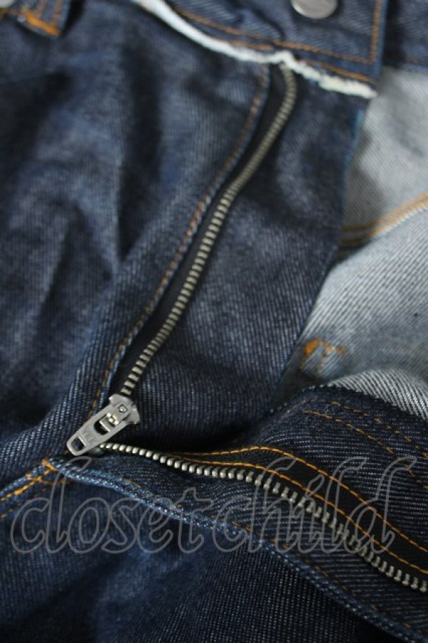 画像4: ヴィヴィアンウエストウッド MAN 中古 / オーブ刺繍デニムパンツ 50 インディゴ  Y-26-06-10-019-pa-SZ-ZY (4)