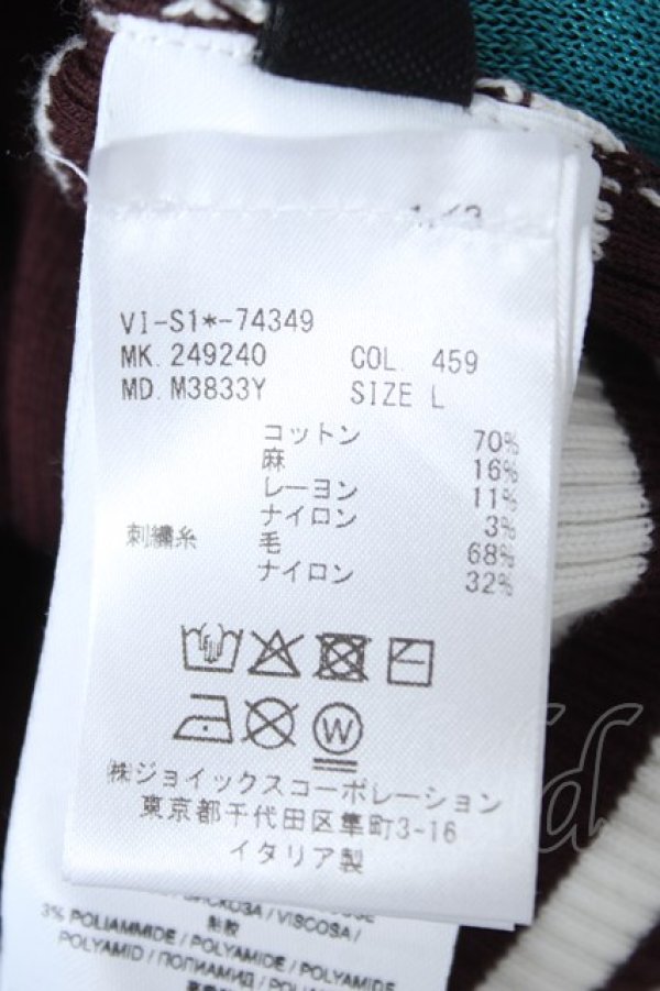 画像6: ヴィヴィアンウエストウッド 中古 / FROGGING CARDIGAN L ブラウン/グリーン  Y-26-06-14-020-to-OD-ZY (6)