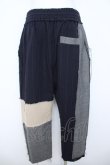 画像2: ヴィヴィアンウエストウッド 中古 / パッチワークブロッキングパンツ 00 ネイビーｘグレーｘベージュ  Y-26-06-14-022-pa-YM-ZY (2)