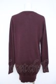 画像2: ヴィヴィアンウエストウッド 中古 / /カラーオーブ刺繍ロングカーディガン L ワイン  Y-26-06-14-003-to-AS-ZY (2)