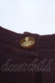 画像3: ヴィヴィアンウエストウッド 中古 / /カラーオーブ刺繍ロングカーディガン L ワイン  Y-26-06-14-003-to-AS-ZY (3)