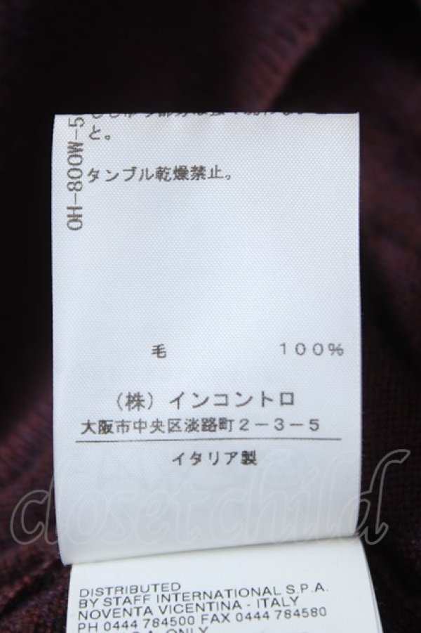 画像6: ヴィヴィアンウエストウッド 中古 / /カラーオーブ刺繍ロングカーディガン L ワイン  Y-26-06-14-003-to-AS-ZY (6)