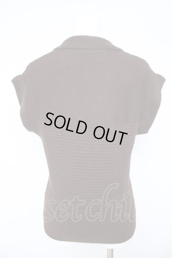 画像2: ヴィヴィアンウエストウッド 中古 / ORB刺繍襟付キニット 2 ブラウン  Y-26-06-14-001-ts-SZ-ZY (2)