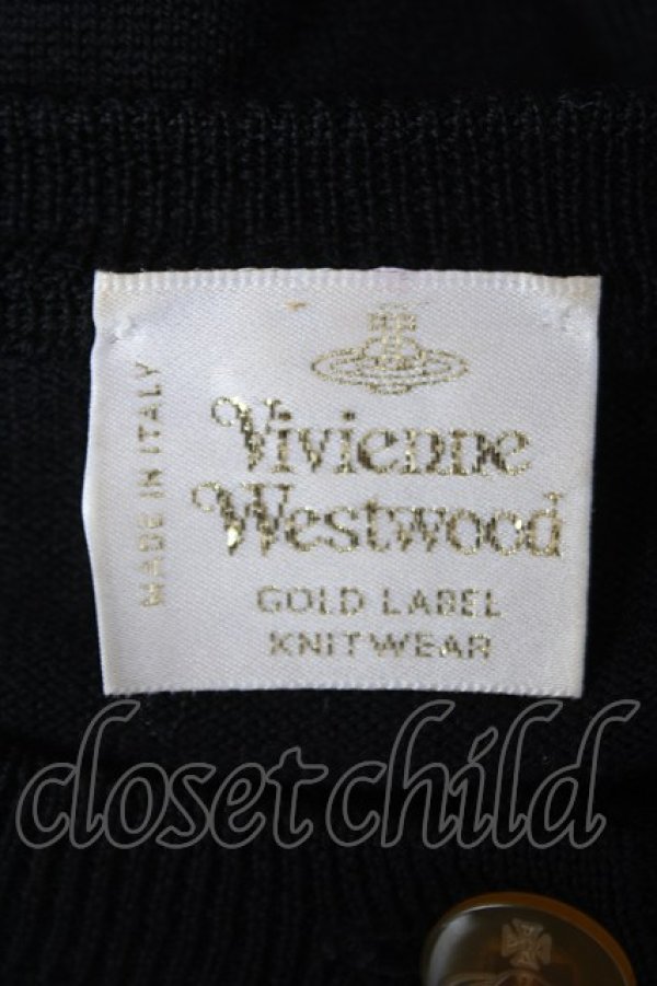 画像5: ヴィヴィアンウエストウッド 中古 / GOLD LABEL カラーオーブ刺繍カーディガン  ブラック  Y-26-06-14-004-to-SZ-ZY (5)