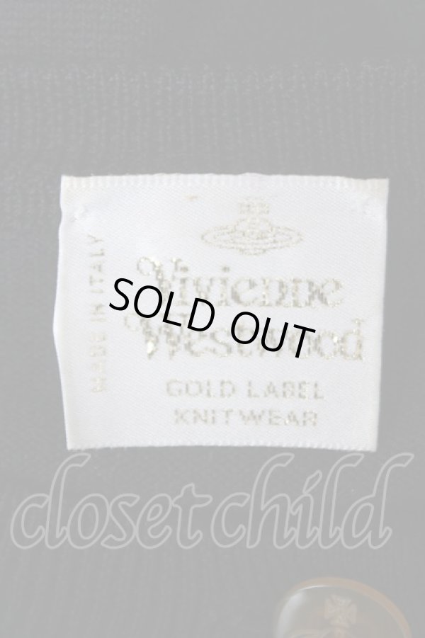 画像5: ヴィヴィアンウエストウッド 中古 / GOLD LABEL カラーオーブ刺繍カーディガン  ブラック  Y-26-06-14-004-to-SZ-ZY (5)