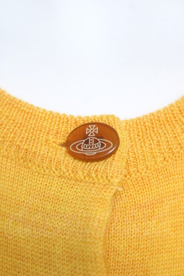 画像3: ヴィヴィアンウエストウッド 中古 / カラーオーブ刺繍カーディガン XS イエロー  Y-26-06-14-009-to-YM-ZY (3)