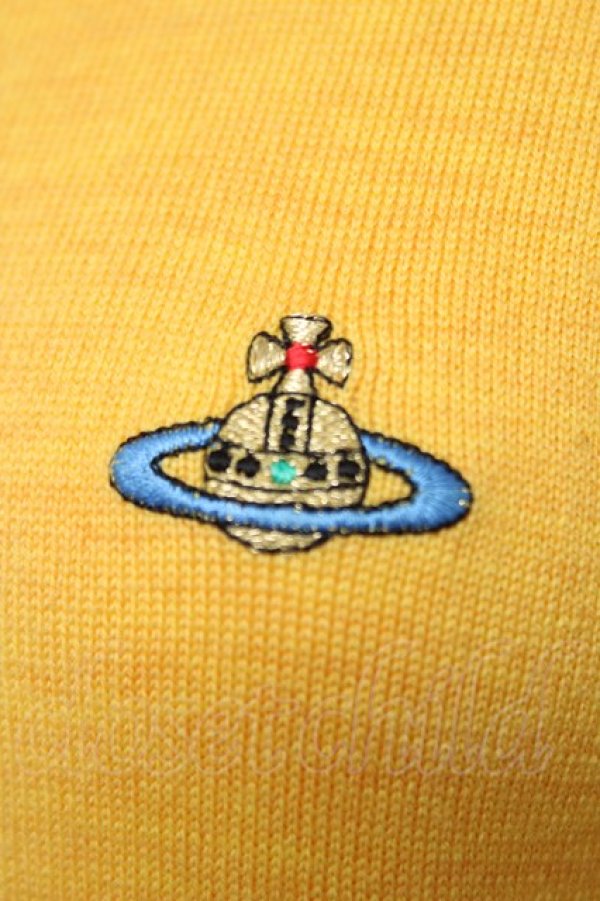 画像4: ヴィヴィアンウエストウッド 中古 / カラーオーブ刺繍カーディガン XS イエロー  Y-26-06-14-009-to-YM-ZY (4)