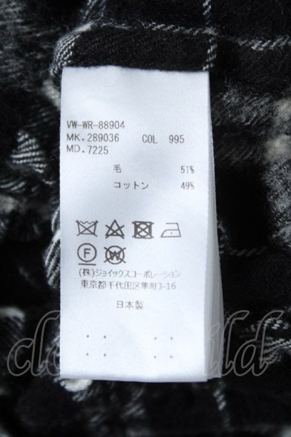 画像5: ヴィヴィアンウエストウッド MAN 中古 / リンクルチェック ビッグシャツ 46 ブラック×ホワイト  Y-26-06-14-011-bl-IG-ZY (5)