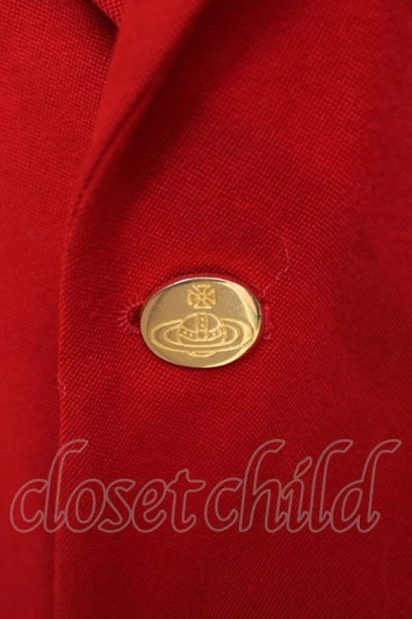 画像3: ヴィヴィアンウエストウッド 中古 / ベッティーナジャケット 38 レッド  Y-26-06-14-013-jc-AS-ZY (3)