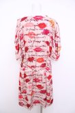 画像2: ヴィヴィアンウエストウッド 中古 / KISSES PRINTED RASO TWILL EDIE T DRESS 38 ピンク  Y-26-07-08-022-op-SZ-ZY (2)