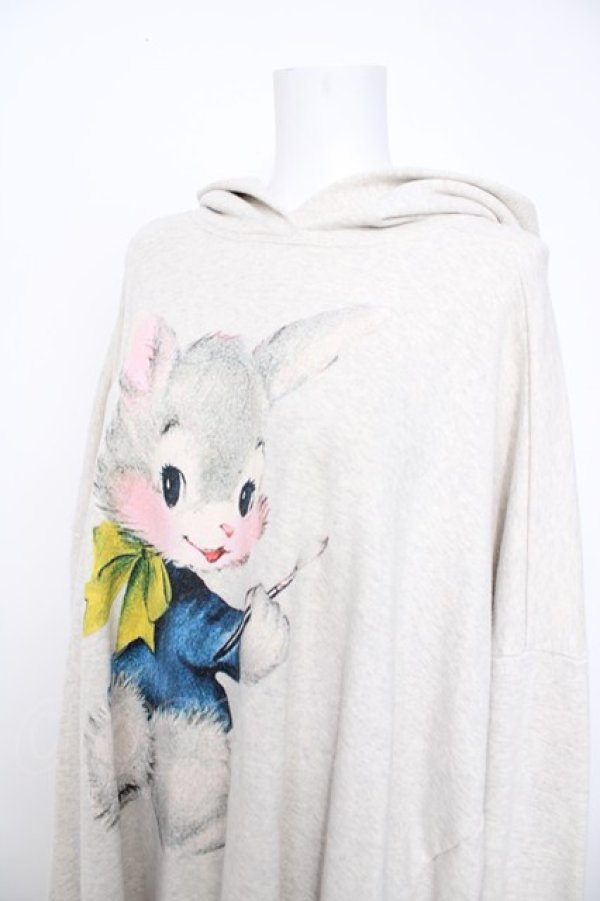 画像3: ヴィヴィアンウエストウッド 中古 / PAINTING BUNNYフーディースウェットワンピース 00 グレー  Y-26-07-08-023-op-SZ-ZY (3)
