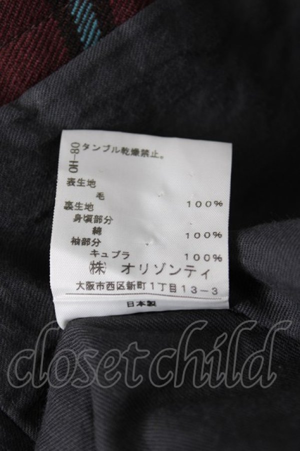 画像6: ヴィヴィアンウエストウッド 中古 / タータンチェックダブルジャケット 2 ワイン  Y-26-07-08-026-jc-SZ-ZY (6)