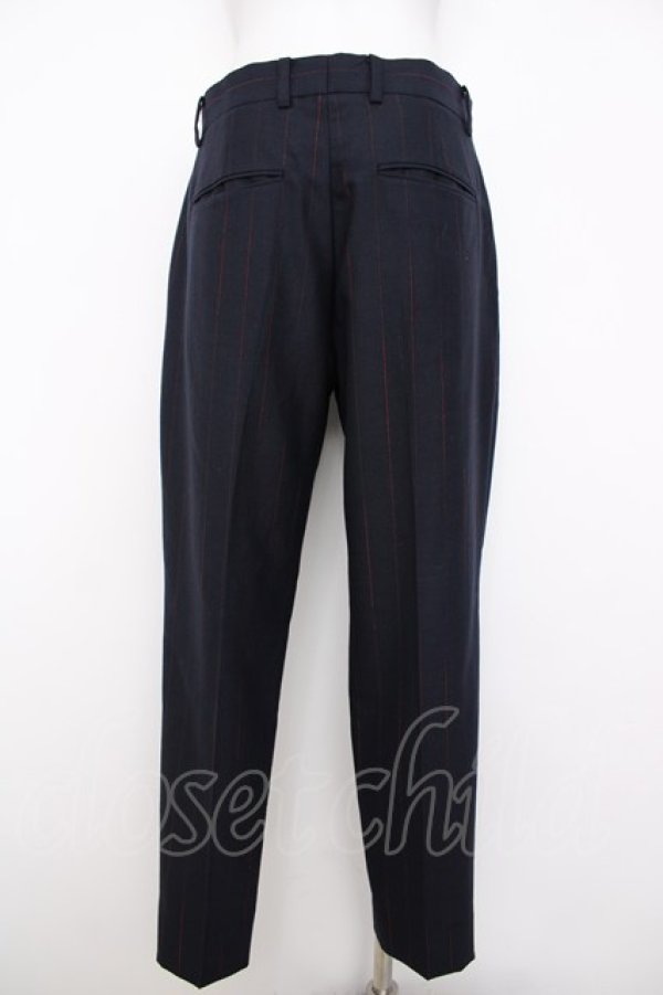 画像2: ヴィヴィアンウエストウッド MAN 中古 / ストライプトラウザーパンツ 44 ネイビー  Y-26-07-08-032-pa-SZ-ZY (2)