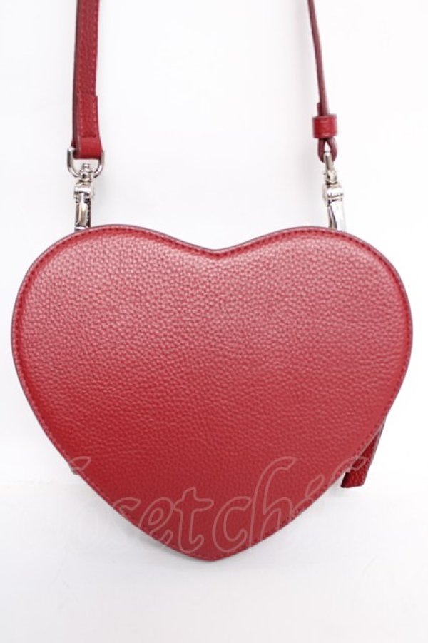 画像2: ヴィヴィアンウエストウッド 中古 / LOUISE HEART CROSSBODY BAG  レッド  Y-26-07-08-001-ba-SZ-ZY (2)