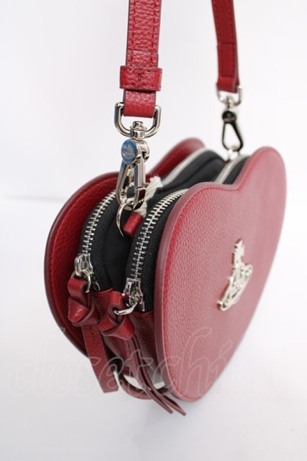 画像4: ヴィヴィアンウエストウッド 中古 / LOUISE HEART CROSSBODY BAG  レッド  Y-26-07-08-001-ba-SZ-ZY (4)