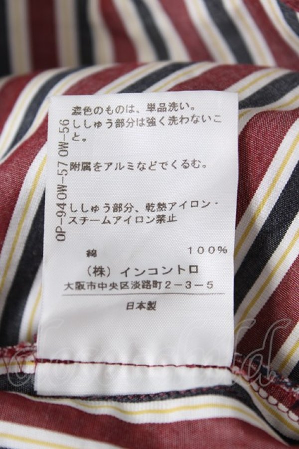 画像6: ヴィヴィアンウエストウッド 中古 / 単色オーブ刺繍レジメンブラウス 3 ワイン  Y-26-07-08-009-bl-SZ-ZY (6)