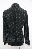 画像2: ヴィヴィアンウエストウッド 中古 / エッセンシャルオーブ刺繍ドット長袖シャツ 2 黒  Y-26-07-08-010-sk-SZ-ZY (2)