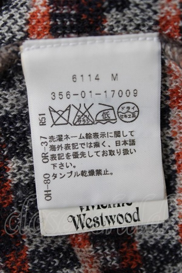 画像7: ヴィヴィアンウエストウッド 中古 / キューブチェック柄カーディガン  ブラウン  Y-26-07-26-021-to-SZ-ZY (7)