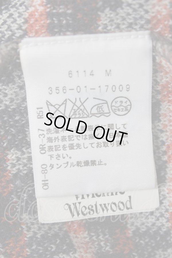 画像7: ヴィヴィアンウエストウッド 中古 / キューブチェック柄カーディガン  ブラウン  Y-26-07-26-021-to-SZ-ZY (7)