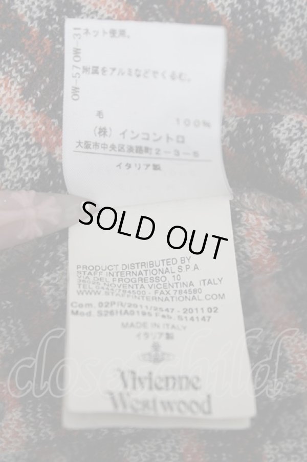画像8: ヴィヴィアンウエストウッド 中古 / キューブチェック柄カーディガン  ブラウン  Y-26-07-26-021-to-SZ-ZY (8)