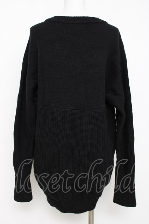 画像3: ヴィヴィアンウエストウッド 中古 / 単色オーブ刺繍ニット 2 ブラック  Y-26-07-26-023-to-SZ-ZY (3)