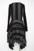 画像3: ヴィヴィアンウエストウッド 中古 / マルチストライプ切替ワンピース 2 ブラック×グレー  Y-26-07-26-026-op-SZ-ZY (3)