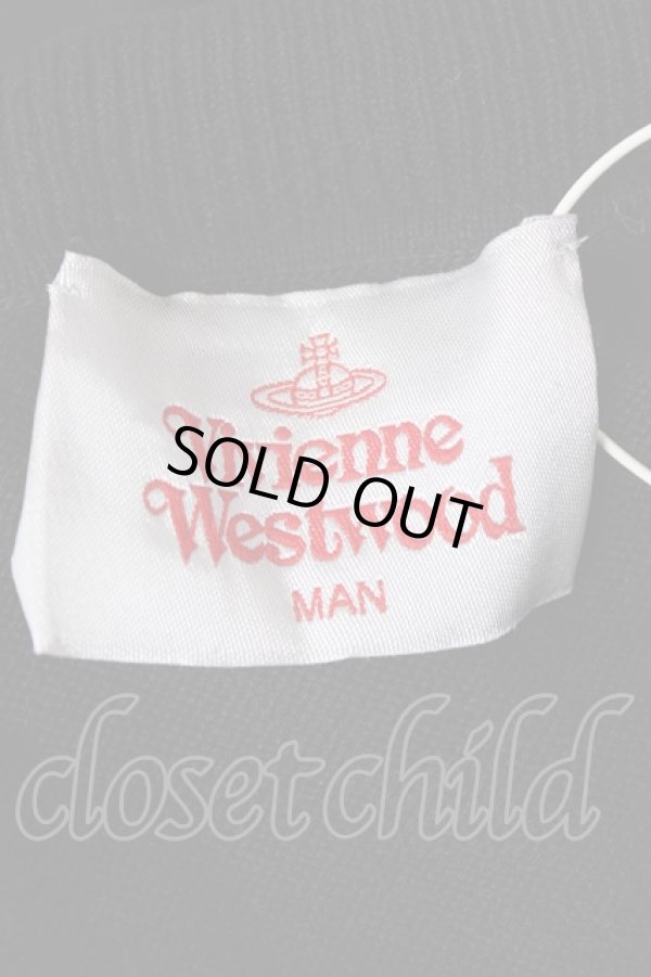 画像5: ヴィヴィアンウエストウッド MAN 中古 / 単色オーブ刺繍リラックスベスト F ブラック  Y-26-07-26-027-bl-SZ-ZH (5)
