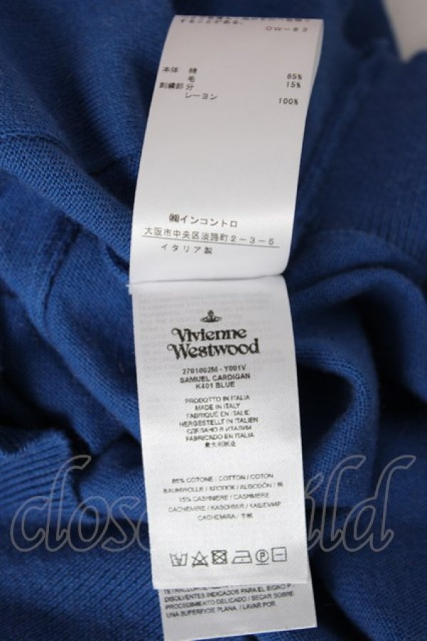 画像8: ヴィヴィアンウエストウッド 中古 / SAMUEL CARDIGAN M ブルー  Y-26-07-26-029-to-OD-ZY (8)