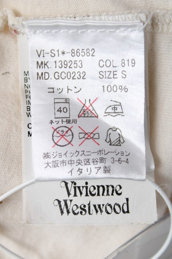 画像6: ヴィヴィアンウエストウッド MAN 中古 / サティアプリントワインステインTシャツ S 生成リ  Y-26-07-26-032-ts-SZ-ZY (6)