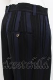 画像4: ヴィヴィアンウエストウッド 中古 / STRIPESパンツ 38 ブラック/ネイビー  Y-26-07-26-039-pa-OD-ZY (4)