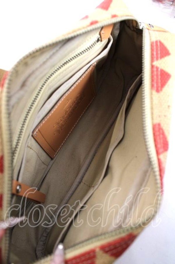 画像5: ヴィヴィアンウエストウッド 中古 / 総柄ショルダーバッグ  ベージュ×レッド  Y-26-07-26-009-ba-SZ-ZY (5)