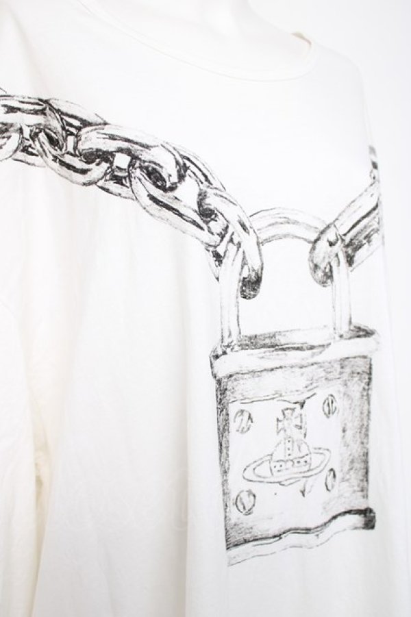 画像4: ヴィヴィアンウエストウッド MAN 中古 / CHUNKY NECKLACEビッグTシャツ F ホワイト  Y-26-07-26-016-to-SZ-ZY (4)