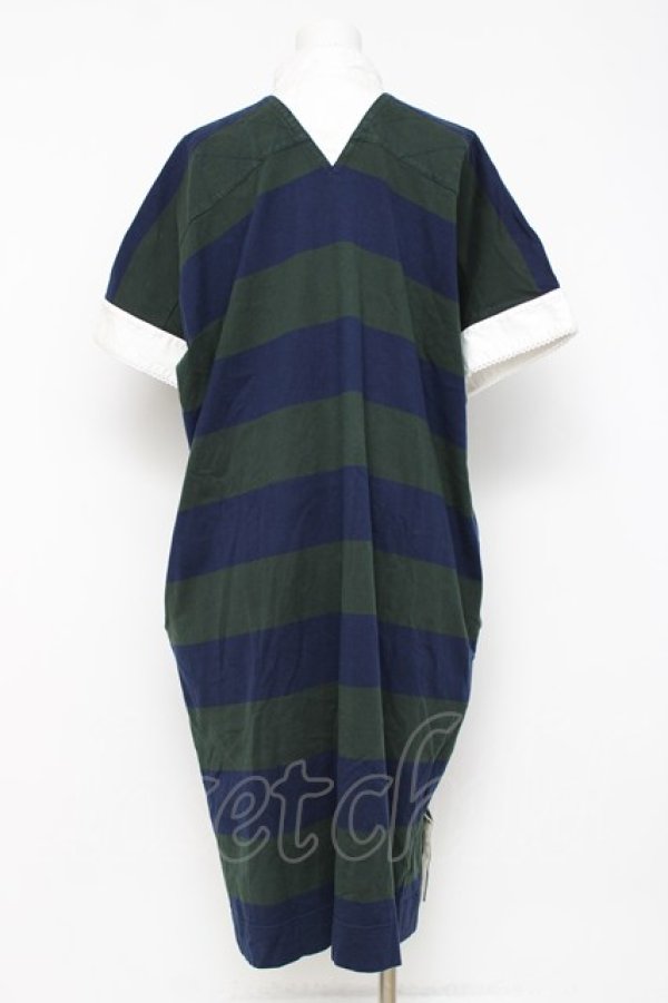 画像3: ANGLOMANIA 中古 / ボーダーポロワンピース 38 グリーン×紺  Y-26-07-26-019-op-SZ-ZY (3)