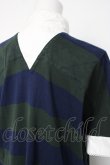 画像4: ANGLOMANIA 中古 / ボーダーポロワンピース 38 グリーン×紺  Y-26-07-26-019-op-SZ-ZY (4)
