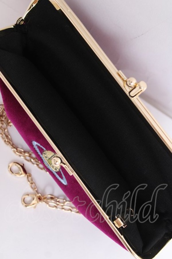 画像4: ヴィヴィアンウエストウッド 中古 / FISHERMAN DOUBLE FRAME PURSE WITH CHAIN  パープル  Y-26-08-19-005-ba-SZ-ZY (4)