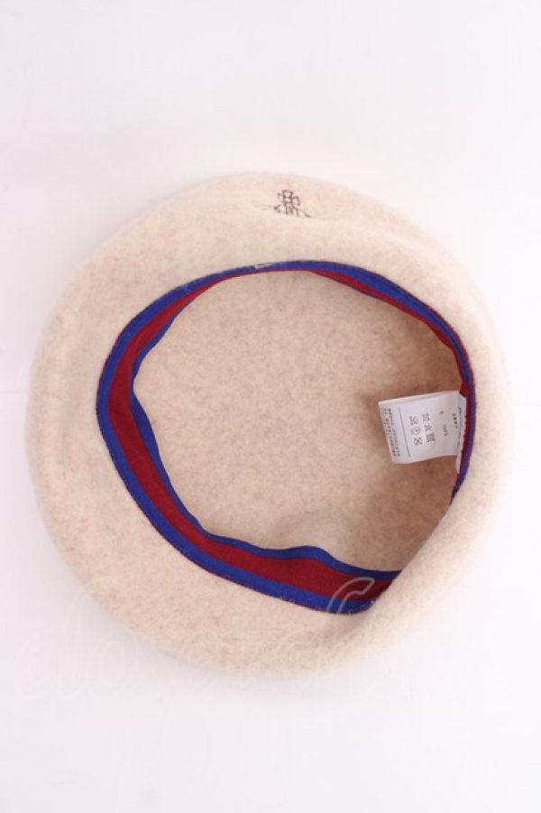 画像5: ヴィヴィアンウエストウッド 中古 / 刺繍オーブベレー  ベージュ  Y-26-08-19-006-ha-SZ-ZY (5)